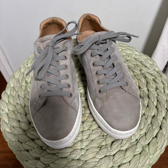 M. Gemi The Palestra Alta Gray Suede Lace Up Retro Sneakers - Picture 8 of 13